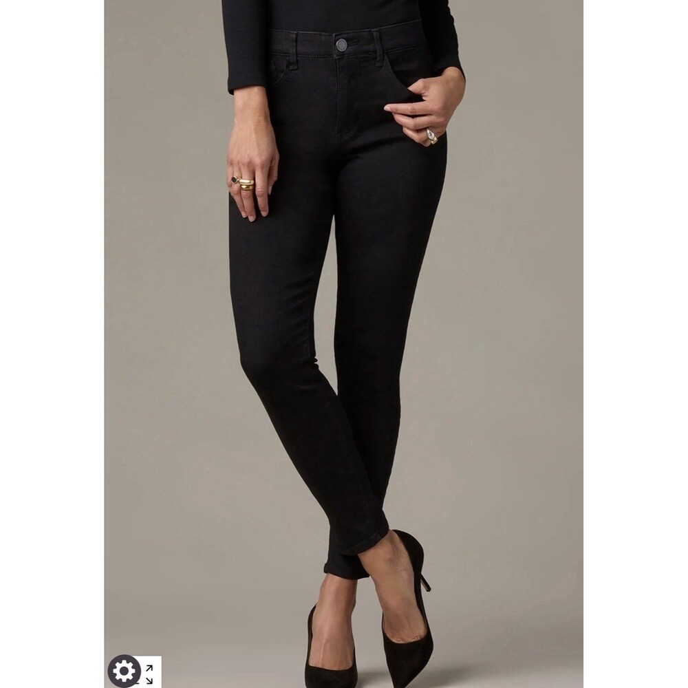 Wit & Wisdom Sophie High Rise Ankle Skinny Petite Black Jean Women Size 6P NWOT